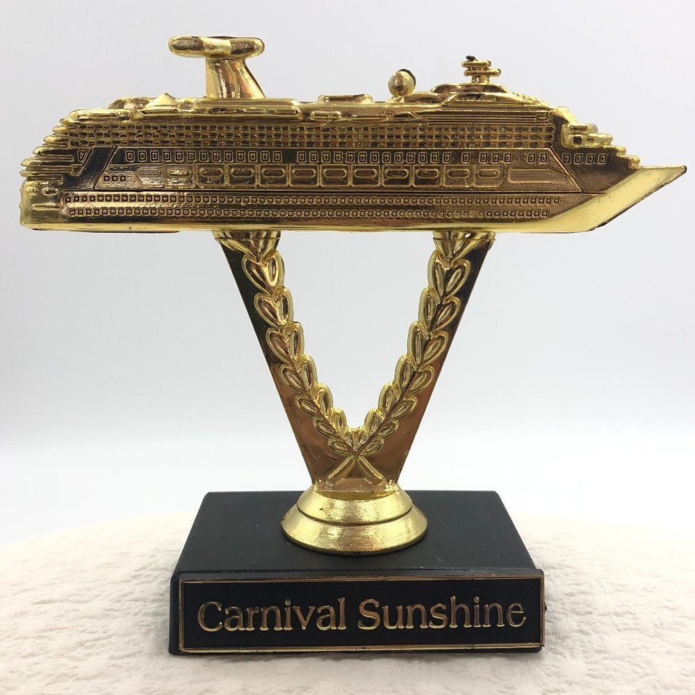 CARNIVAL SUNSHINE SHIP ON A STICK CRUISE TROPHY